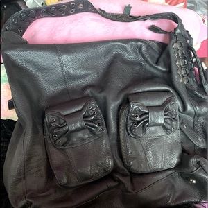 Betsey Johnson Black Leather soft Beautiful Bag